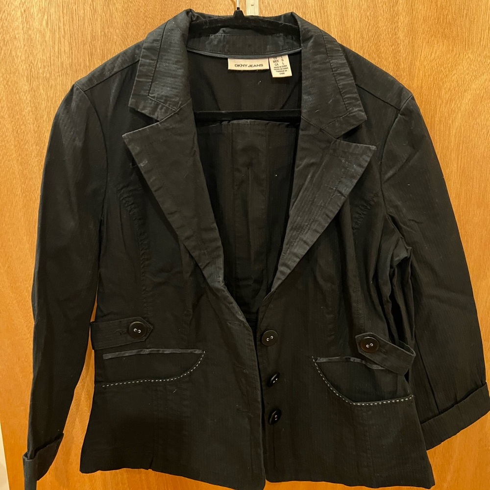 DKNY Elegant Black Women's Suit Jacket